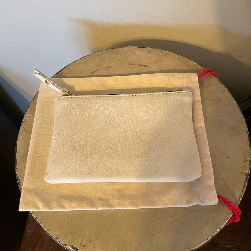 Blair Ritchey zip wallet in white